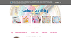 Desktop Screenshot of carinascraftblog.wardi.dk